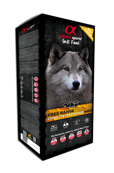 Soft Food for Adult Dogs POULTRY - 9 kg Box (45 trays x 200g)